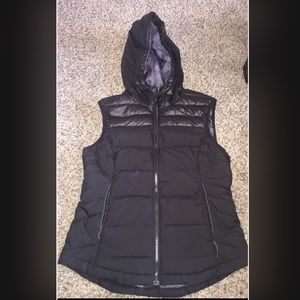Black puffy vest - sooo warm!